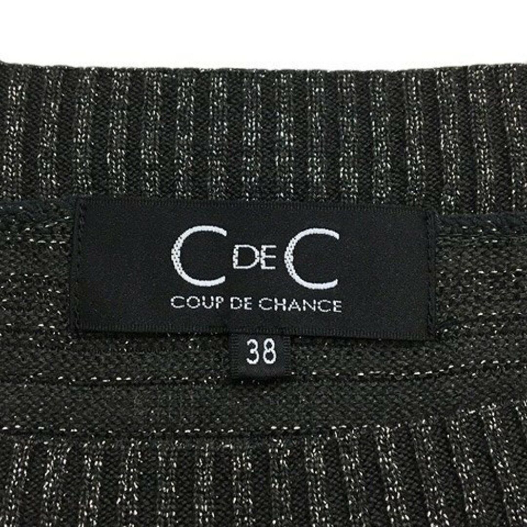 COUP DE CHANCE(クードシャンス)のクードシャンス セーター チュニック ニット ラメ 長袖 38 グレー レディースのトップス(ニット/セーター)の商品写真