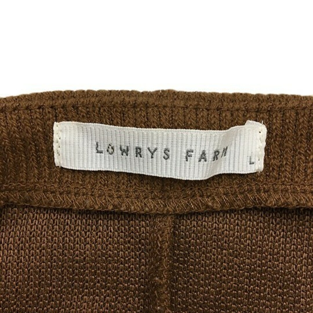 LOWRYS FARM(ローリーズファーム)のローリーズファーム セーター ニット プルオーバー ボートネック 長袖 L 茶 レディースのトップス(ニット/セーター)の商品写真