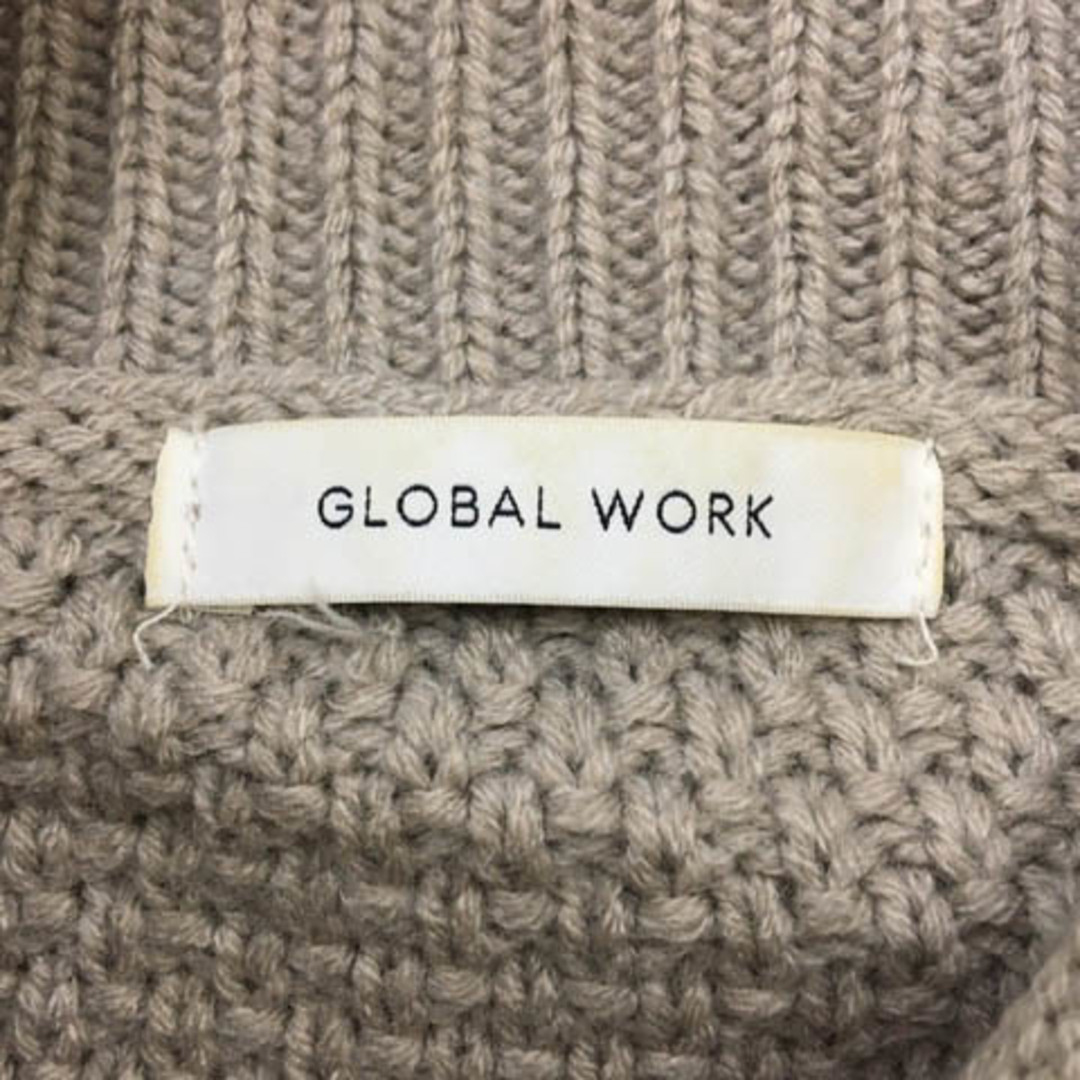 GLOBAL WORK(グローバルワーク)のグローバルワーク セーター ニット 無地 スリット 長袖 F グレー レディースのトップス(ニット/セーター)の商品写真