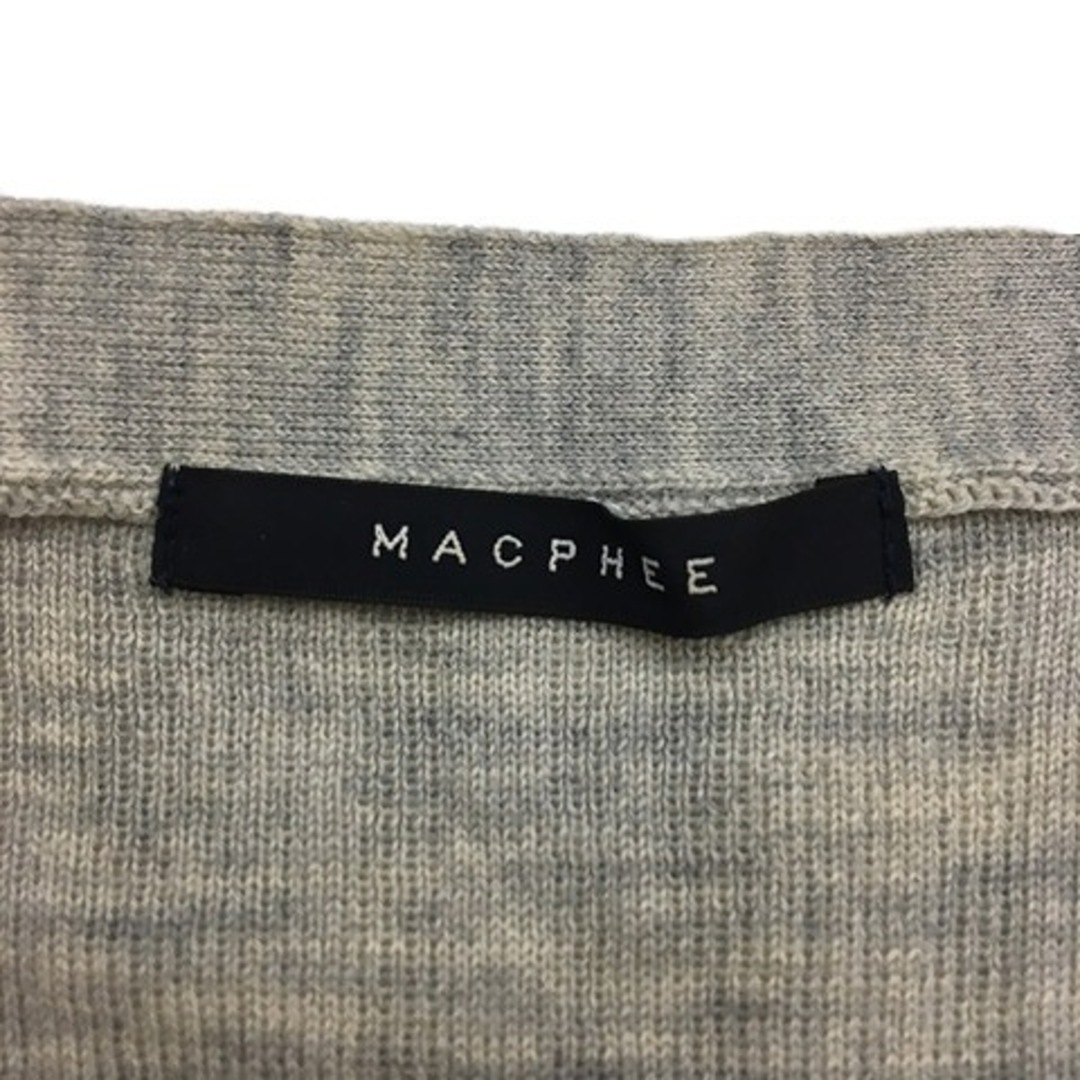 MACPHEE(マカフィー)のマカフィー トゥモローランド セーター ニット ウール リブ 長袖 S グレー レディースのトップス(ニット/セーター)の商品写真