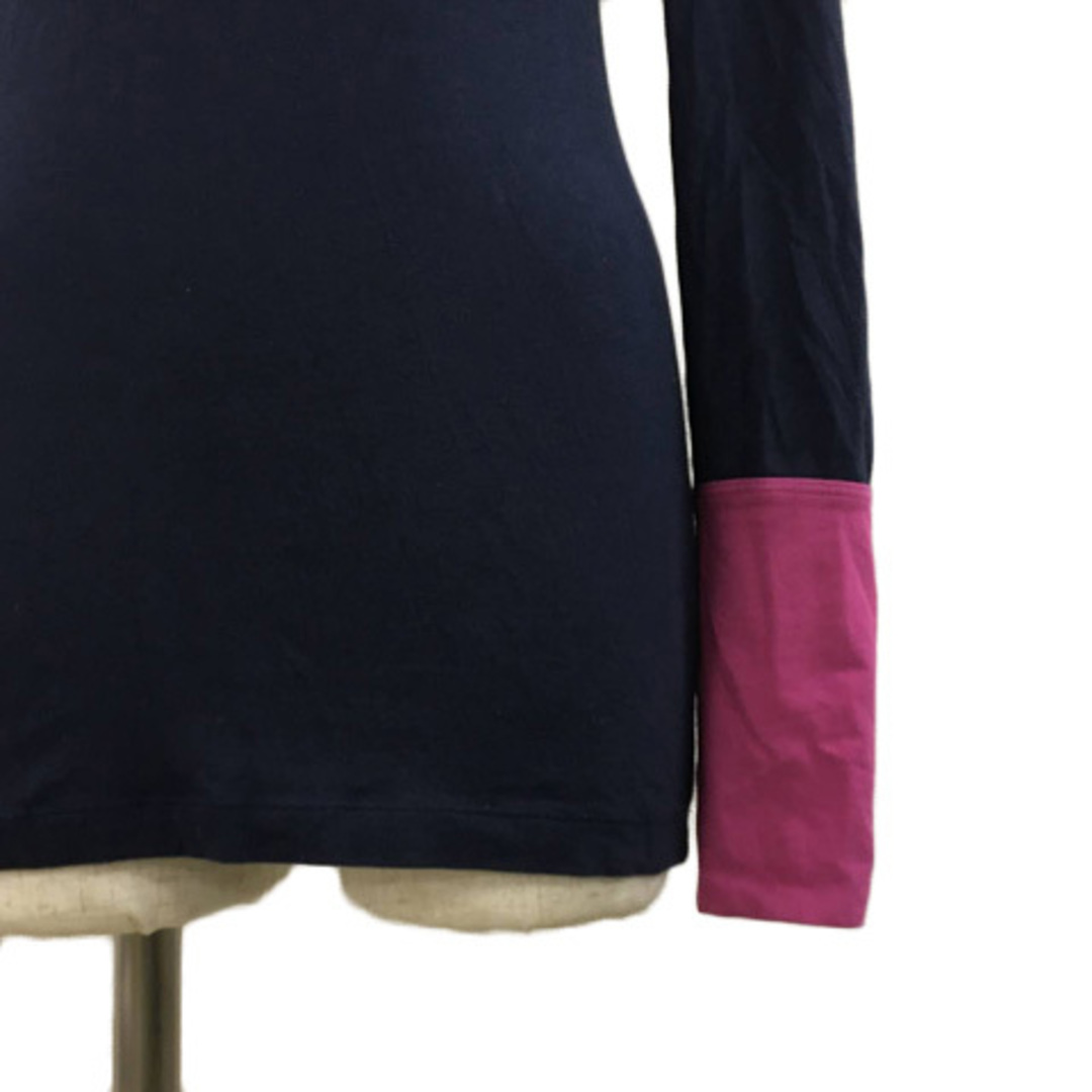 theory(セオリー)のセオリー カットソー プルオーバー タートルネック 無地 長袖 2 紺 紫 レディースのトップス(カットソー(長袖/七分))の商品写真