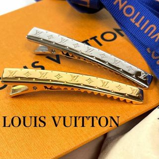 ルイヴィトン(LOUIS VUITTON)の【極美品⭐︎付属品完備】ルイヴィトン ヘアクリップ バレッタ　ナノグラム(ヘアピン)