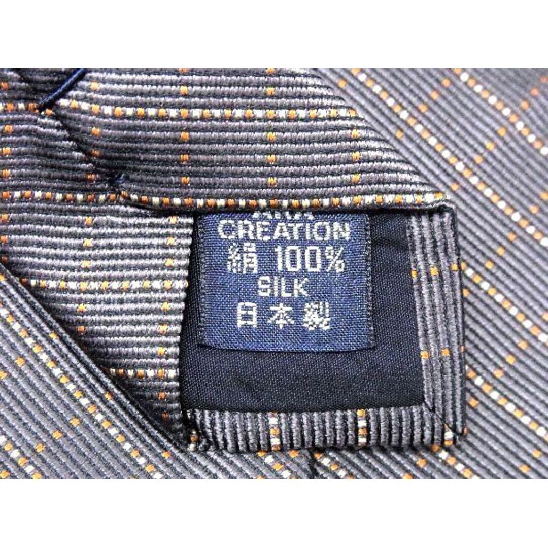 BURBERRY(バーバリー)の■美品■ BURBERRY バーバリー シルク100% 総柄 ネクタイ ビジネス 紳士 メンズ グレー系×オレンジ系 DD4141 メンズのファッション小物(ネクタイ)の商品写真