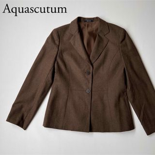 アクアスキュータム(AQUA SCUTUM)の美品　Aquascutum アクアスキュータム　テーラードジャケット　ウール(テーラードジャケット)