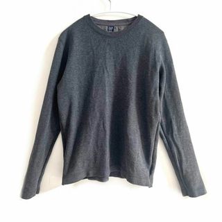 ギャップ(GAP)のGAP 　コットン　長袖　古着　グレー　シンプル　M相当(ニット/セーター)