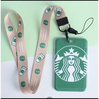 スターバックス(Starbucks)のスターバックスIDカードケース 社員証ホルダー ネックストラップ定期入れ (5)(名刺入れ/定期入れ)