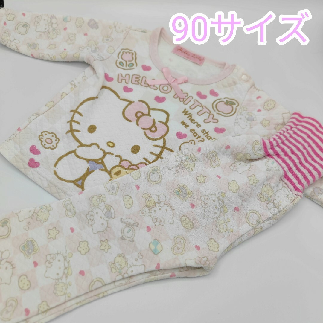 西松屋(ニシマツヤ)の西松屋 ハローキティーパジャマ キッズ/ベビー/マタニティのキッズ服女の子用(90cm~)(パジャマ)の商品写真