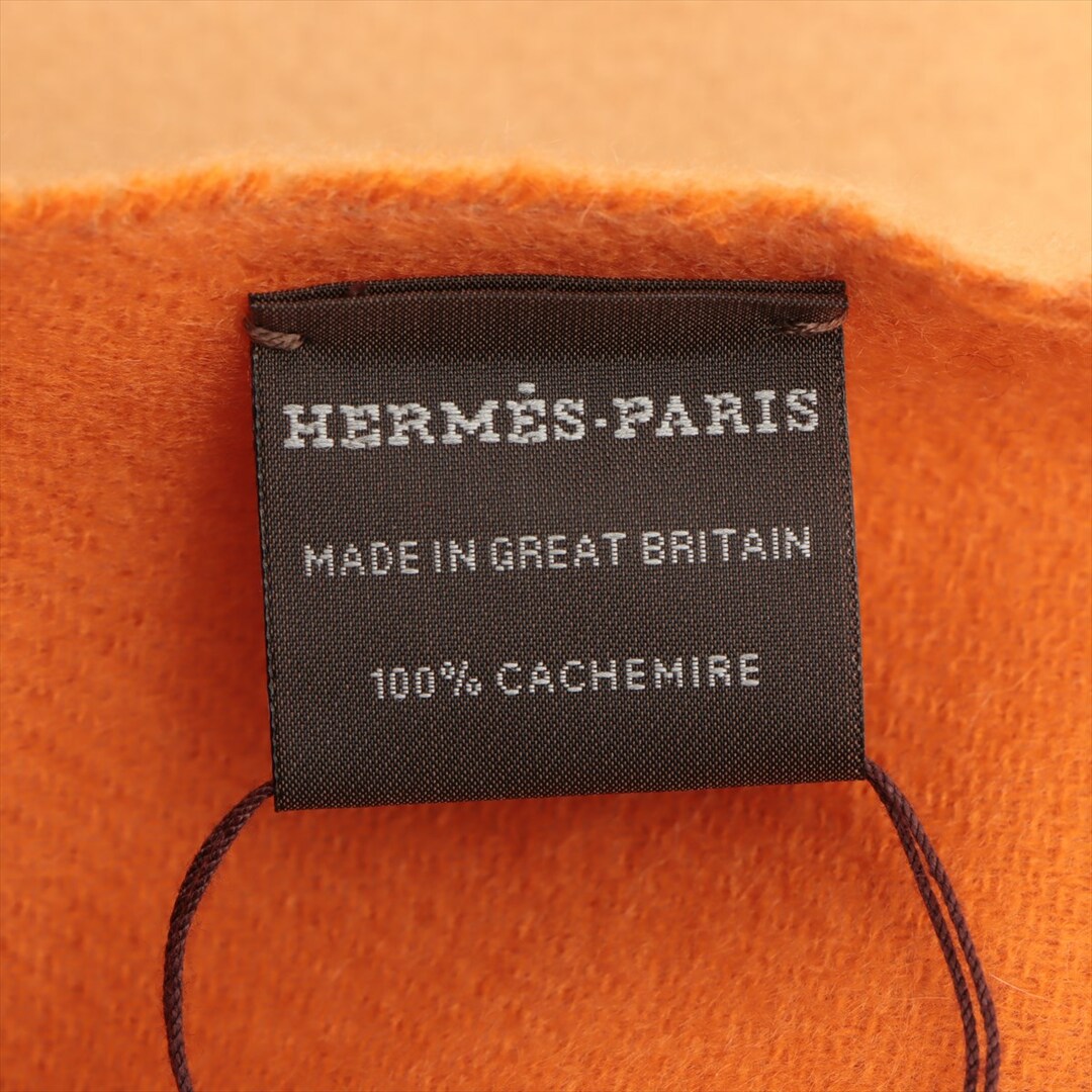 Hermes(エルメス)のエルメス ロゴ カシミヤ  オレンジ レディース その他ファッション雑貨 レディースのファッション小物(その他)の商品写真