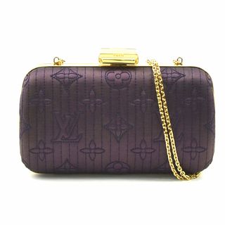 ルイヴィトン(LOUIS VUITTON)のルイ ヴィトン LOUIS VUITTON クラッチバッグ 斜め掛けショルダーバッグ モノグラム モタード ミノディエール サテン/メタル ダークパープル/ゴールド レディース 送料無料【中古】 e57736f(クラッチバッグ)