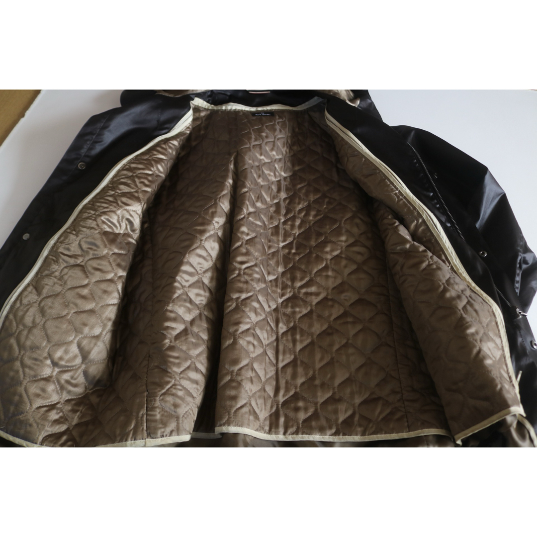 PAUL SMITH】美品 ライナー中綿ナイロンジャケット フーディ 茶 PAUL SMITH】美品 ライナー中綿ナイロンジャケット フーディ 茶