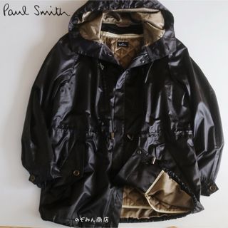 ポールスミス(Paul Smith)の【PAUL SMITH】美品　ライナー中綿ナイロンジャケット　フーディ　茶★(マウンテンパーカー)