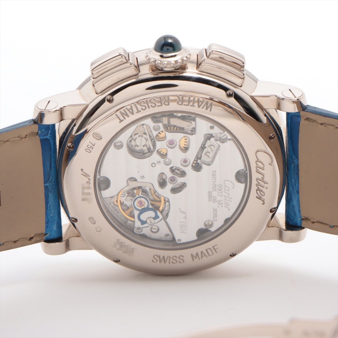 Cartier(カルティエ)のカルティエ ロトンド ドゥ カルティエ セントラル クロノグラフ WG×革 メンズの時計(腕時計(アナログ))の商品写真