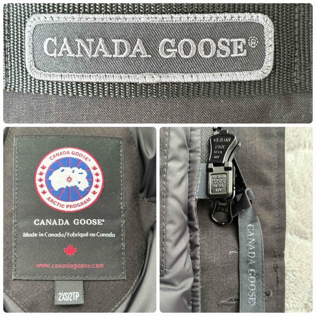 CANADA GOOSE(カナダグース)のカナダグース CANADA GOOSEダウンジャケット 黒 ブラック 2XS メンズのジャケット/アウター(ダウンジャケット)の商品写真