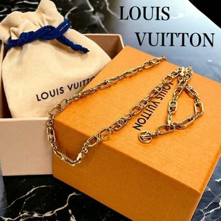 ルイヴィトン(LOUIS VUITTON)の【現行☆付属品完備】ルイヴィトン　ネックレス　マイ LV チェーン　M01269(ネックレス)