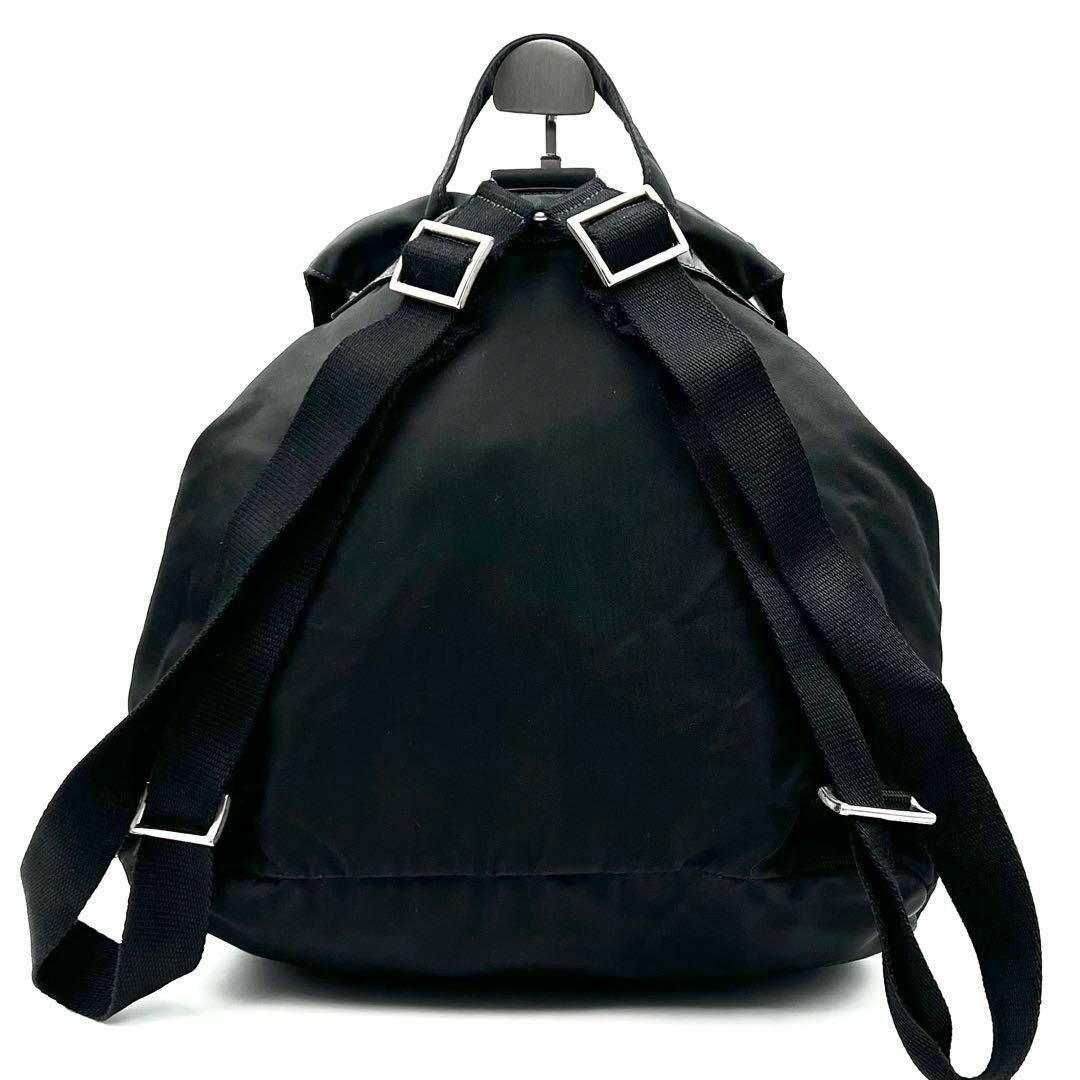 PRADA(プラダ)の《美品》PRADA 三角ロゴ テスート ナイロン レザー リュック バックパック レディースのバッグ(リュック/バックパック)の商品写真