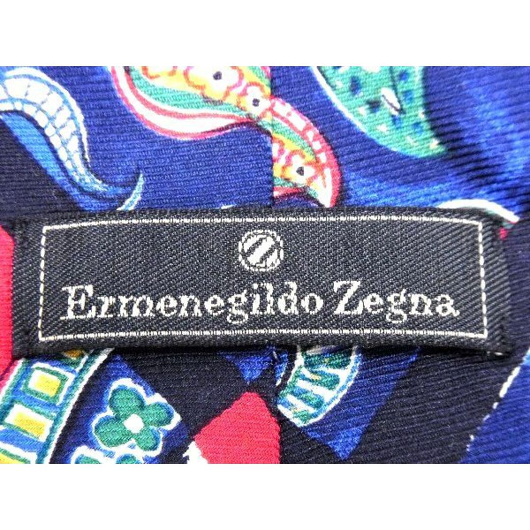 Ermenegildo Zegna(エルメネジルドゼニア)の■美品■ Ermenegildo Zegna エルメネジルド ゼニア シルク100% 総柄 ネクタイ ビジネス 紳士 メンズ マルチカラー DD5701 メンズのファッション小物(ネクタイ)の商品写真