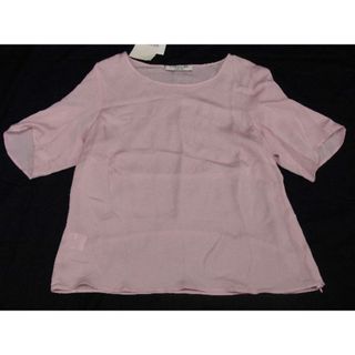 MARINA RINALDI マリナリナルディ シルク100% ブラウス Tシャツ トップス 表記サイズ19 洋服 レディース ピンク系 DD4951(シャツ/ブラウス(半袖/袖なし))