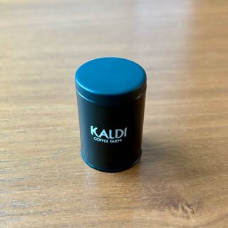 カルディ(KALDI)のKALDI  カルディ　ミニチュアフィギュア　キャニスター缶　ブラック(その他)