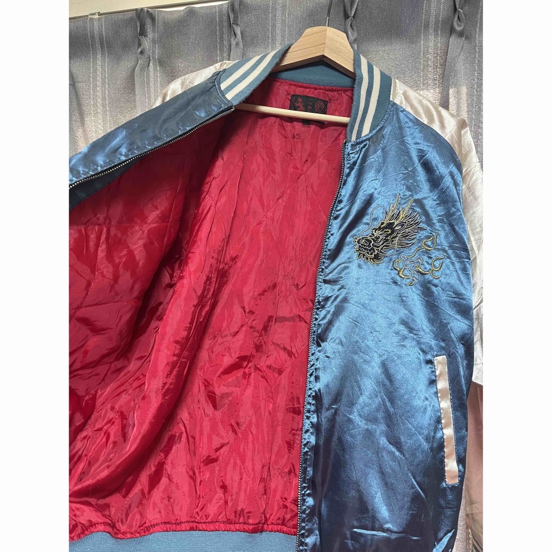 ライトブルー　スカジャン レディースのジャケット/アウター(スカジャン)の商品写真