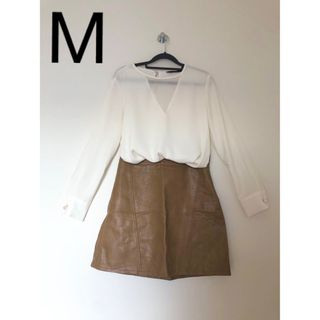 ザラ(ZARA)のZARA フェイクレザースカート(ミニスカート)