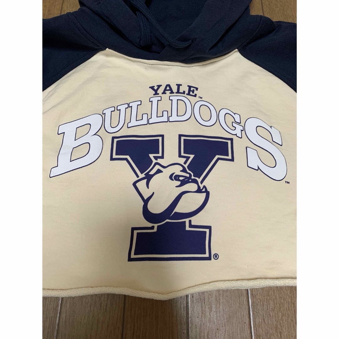 ZARA(ザラ)のZARA YALE  ™ UNIVERSITY クロップド　パーカー レディースのトップス(パーカー)の商品写真