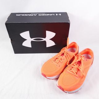 アンダーアーマー(UNDER ARMOUR)のアンダーアーマー　スニーカー UNDER ARMOUR オレンジ　25.5㎝(スニーカー)