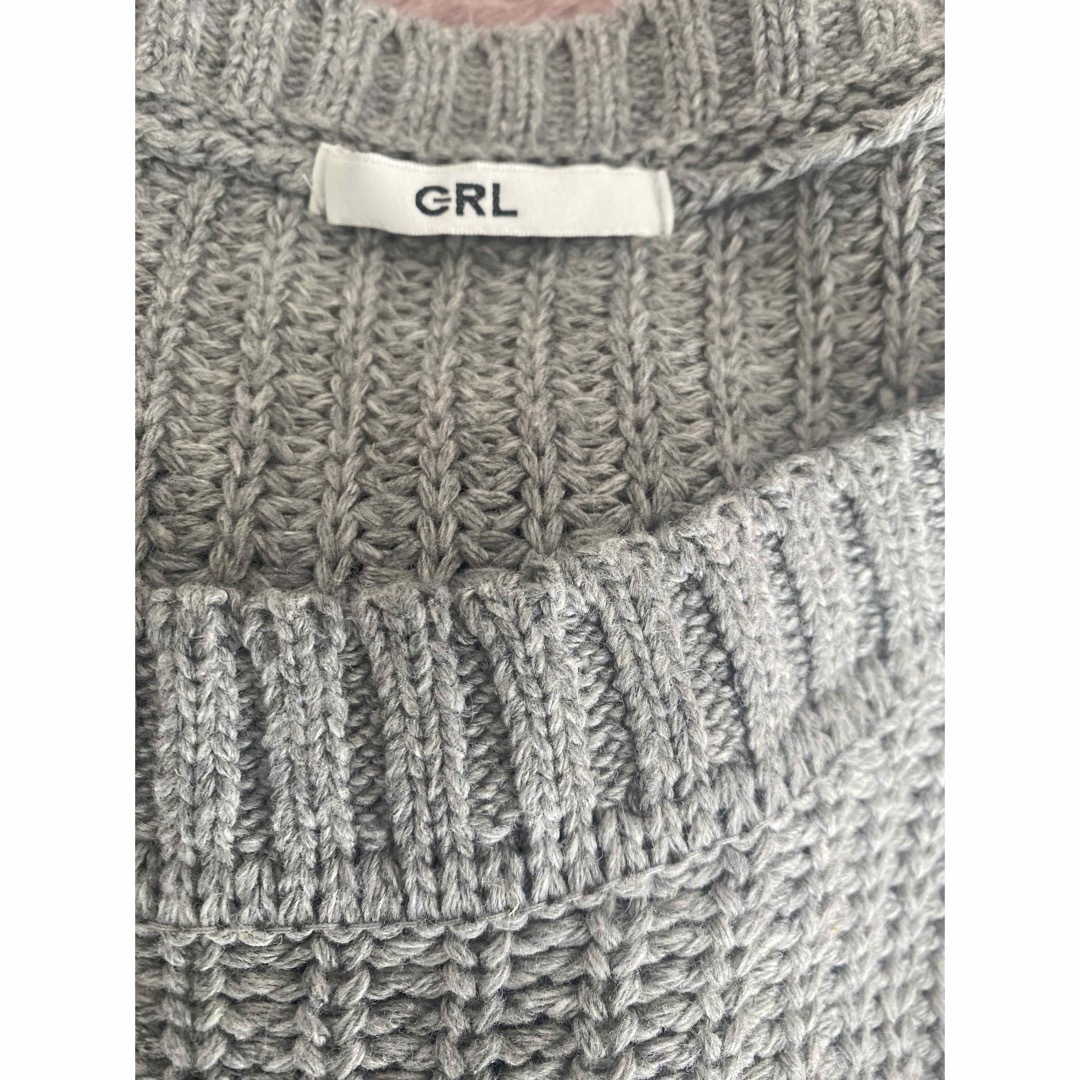 GRL  ニットミニワンピース、フリーサイズ レディースのトップス(ニット/セーター)の商品写真