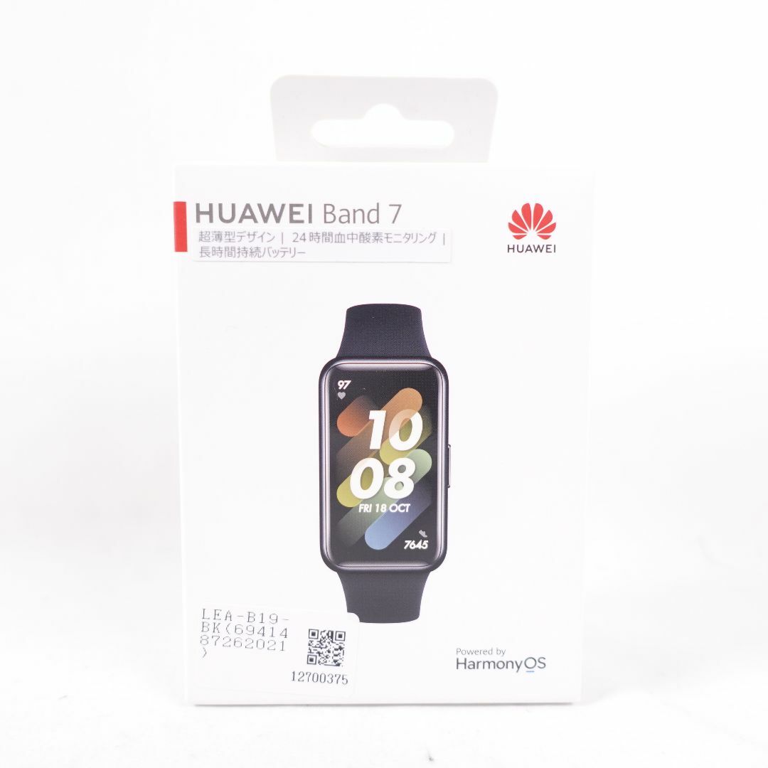 Rakumaruttoファーウェイ HUAWEI スマートウォッチ Band 7 LEA-B19-BK ウェアラブル 血中酸素 グラファイトブラック 腕時計 メンズ レディース 　未使用