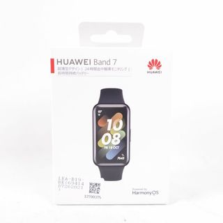 ファーウェイ(HUAWEI)のファーウェイ HUAWEI スマートウォッチ Band 7 LEA-B19-BK ウェアラブル 血中酸素 グラファイトブラック 腕時計 メンズ レディース 　未使用(タブレット)