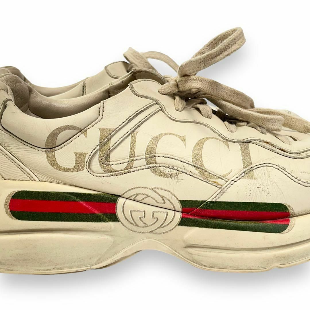 Gucci(グッチ)の【美品】グッチ　ライトン　スニーカー　ダッドシューズ　厚底　シェリーライン メンズの靴/シューズ(スニーカー)の商品写真