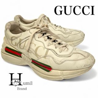 グッチ(Gucci)の【美品】グッチ　ライトン　スニーカー　ダッドシューズ　厚底　シェリーライン(スニーカー)