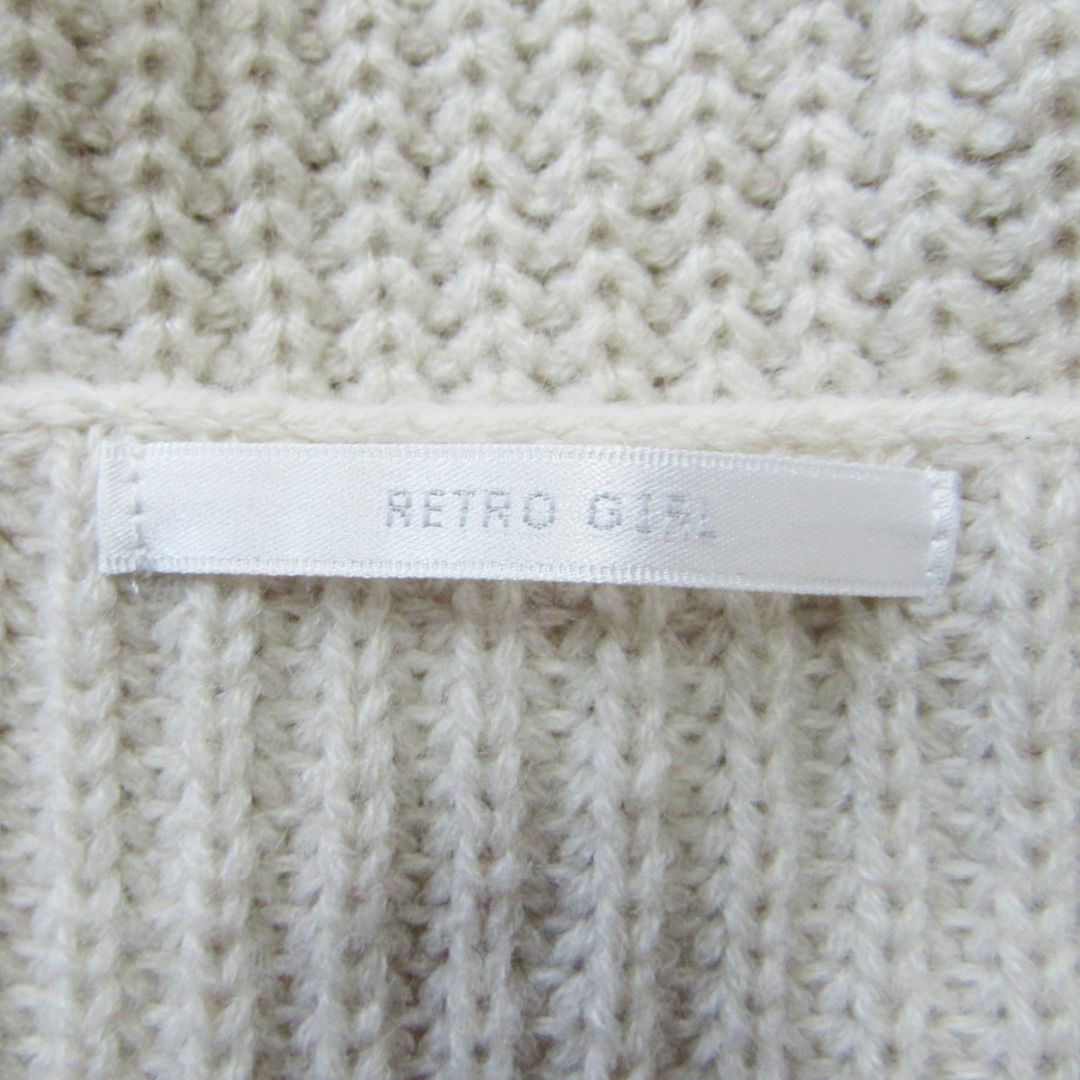 RETRO GIRL(レトロガール)のRETRO GIRL　レトロガール　Vネックリブニット レディースのトップス(ニット/セーター)の商品写真