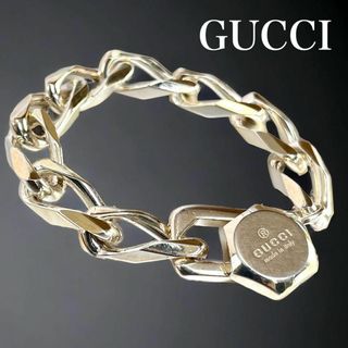 グッチ(Gucci)の【極希少】オールドグッチ　フィガロ　チェーン　ブレスレット　喜平　ヘキサゴン(ブレスレット)