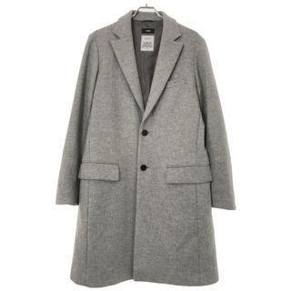 シップス(SHIPS)のSHIPS シップス HAMILTON LAMBSWOOL チェスターコート グレー L(チェスターコート)