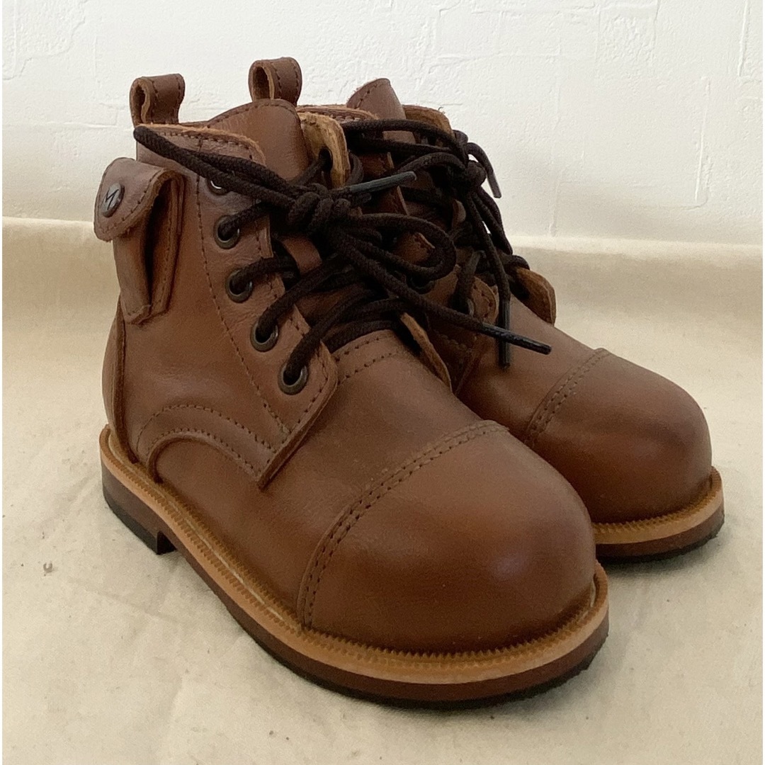 Mikoleon☆Heirloom Luxe Boots Brown☆21 キッズ/ベビー/マタニティのキッズ靴/シューズ(15cm~)(ブーツ)の商品写真