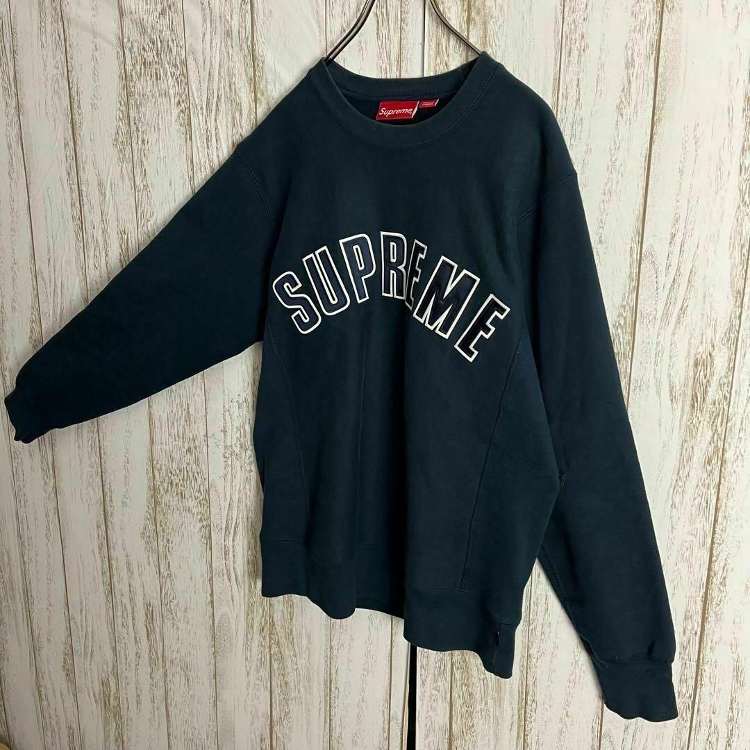 21AW Supreme】即完売品!! 刺繍 センターロゴ L スウェット - スウェット