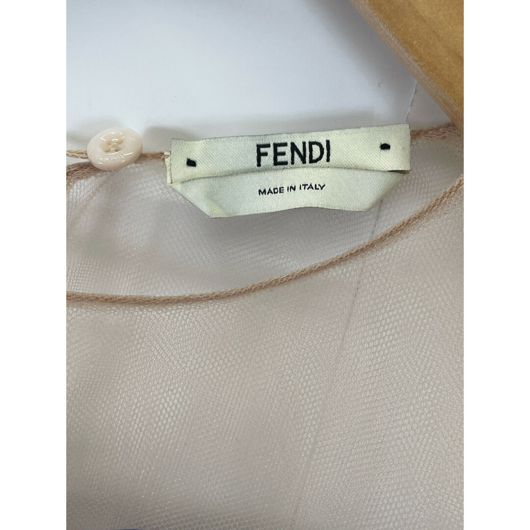 FENDI(フェンディ)のフェンディ ブルー チュール バルーンスリーブ ブラウス 42 レディースのレッグウェア(タイツ/ストッキング)の商品写真