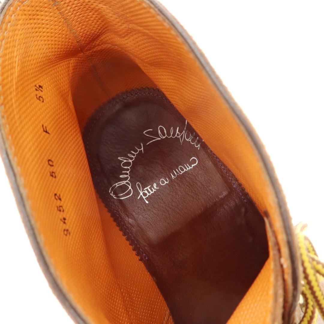 Santoni(サントーニ)の【中古】サントーニ Santoni レザー チャッカ ブーツ ブラウン【サイズ5 1/2】【メンズ】 メンズの靴/シューズ(ブーツ)の商品写真