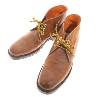 サントーニ(Santoni)の【中古】サントーニ Santoni レザー チャッカ ブーツ ブラウン【サイズ5 1/2】【メンズ】(ブーツ)