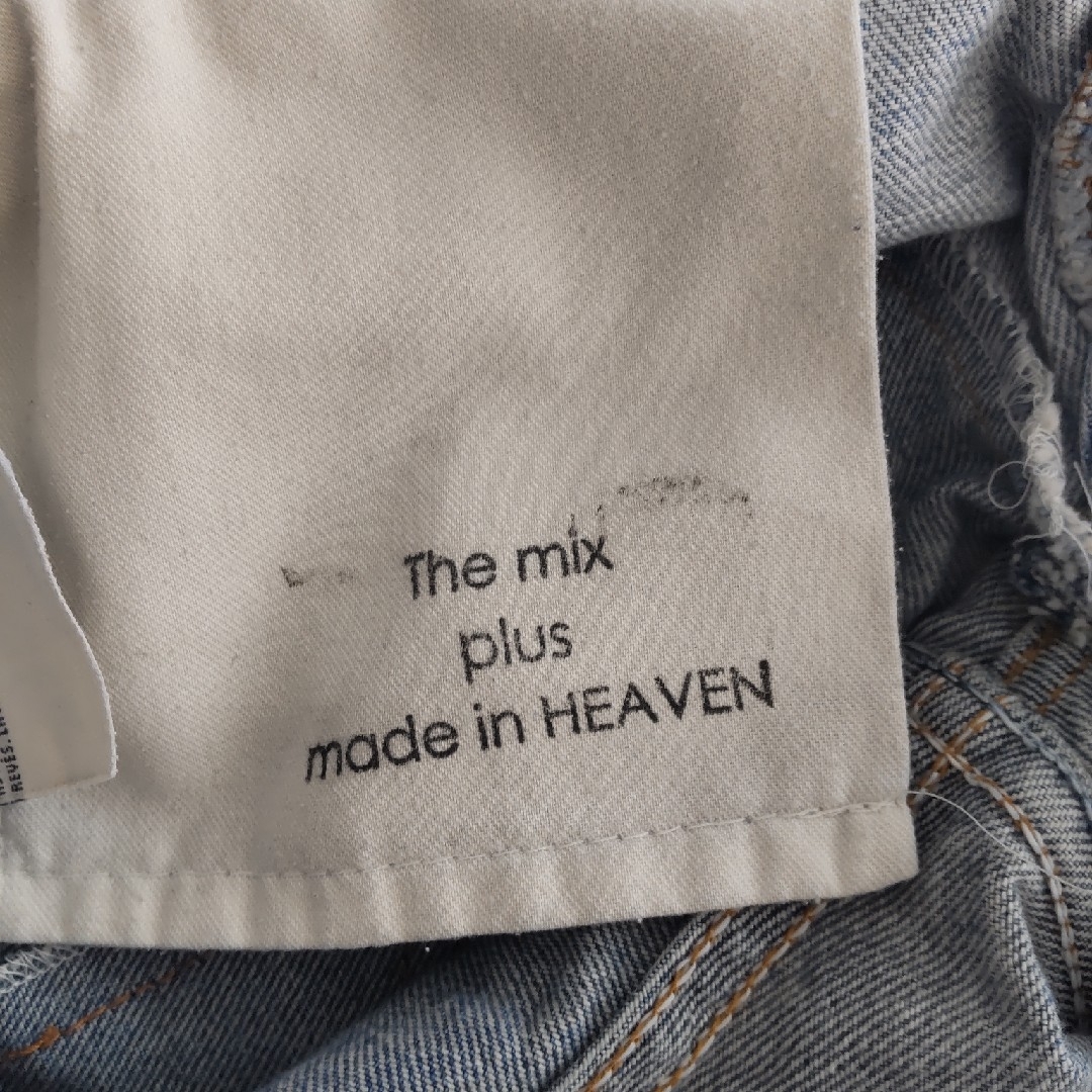 美品 the mix plus made in heaven リメイク デニムデニム