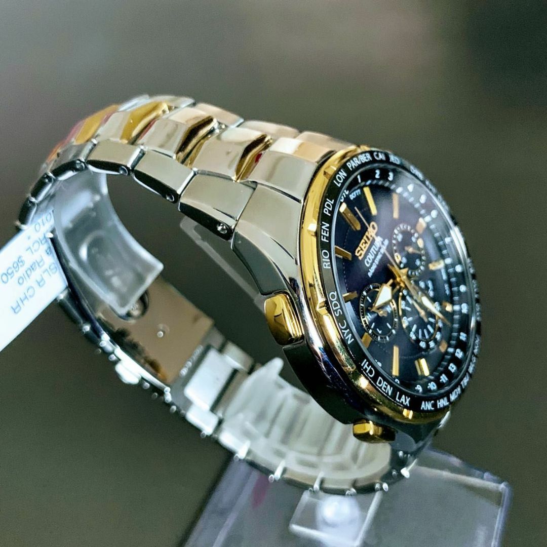 SEIKO 電波ソーラー クロノグラフ セイコー メンズ 腕時計 新品