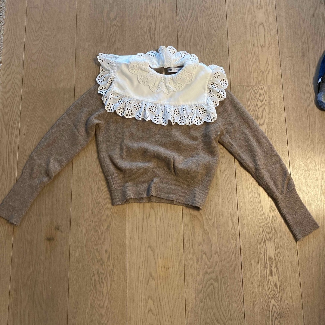 ZARA(ザラ)のzara ブラウス　ニット レディースのトップス(シャツ/ブラウス(長袖/七分))の商品写真