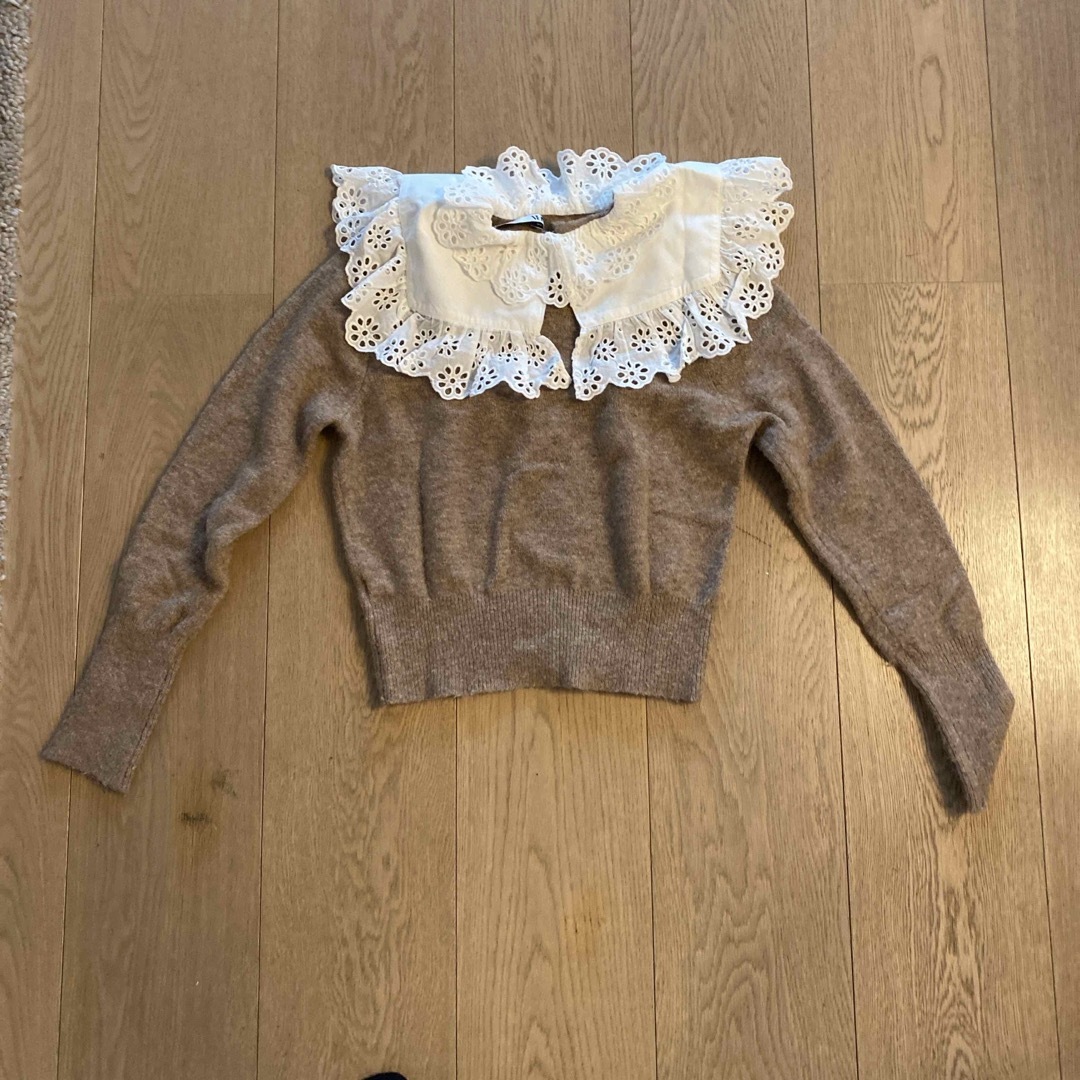 ZARA(ザラ)のzara ブラウス　ニット レディースのトップス(シャツ/ブラウス(長袖/七分))の商品写真