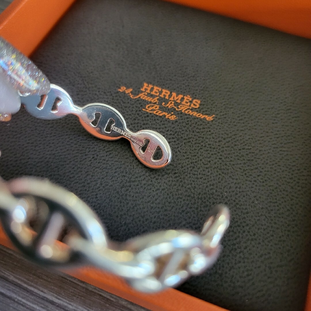 Hermes(エルメス)のHERMESシェーヌダンクル バングル レディースのアクセサリー(ブレスレット/バングル)の商品写真