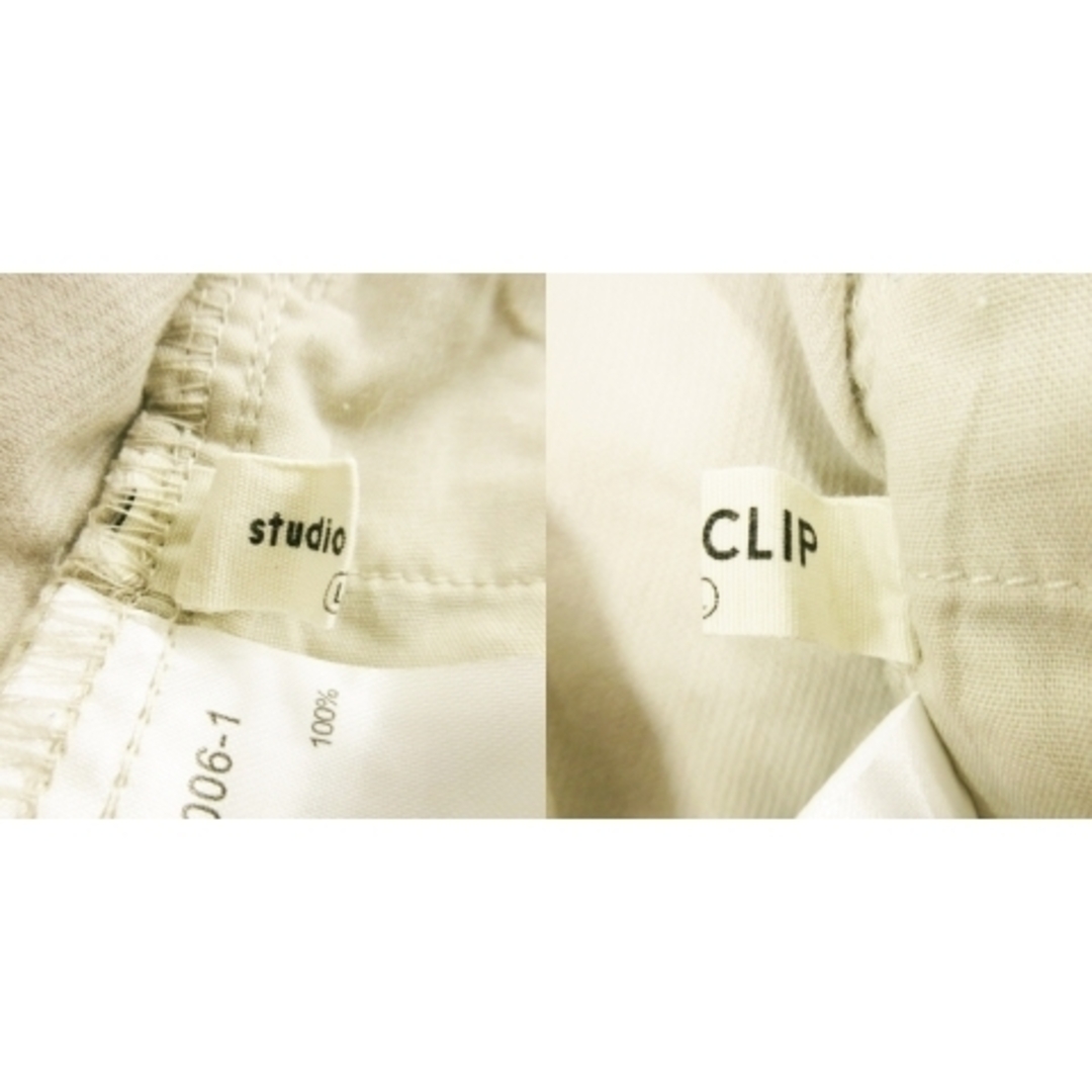STUDIO CLIP(スタディオクリップ)のスタディオクリップ パンツ コーデュロイ ガウチョ ワイド L グレージュ レディースのパンツ(その他)の商品写真