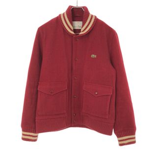 ラコステ(LACOSTE)のLACOSTE ラコステ メルトンウールスタジャン レッド 4(スタジャン)