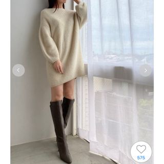 Demi knit mini dress Beigeの通販 by dqxxt773's shop｜ラクマ