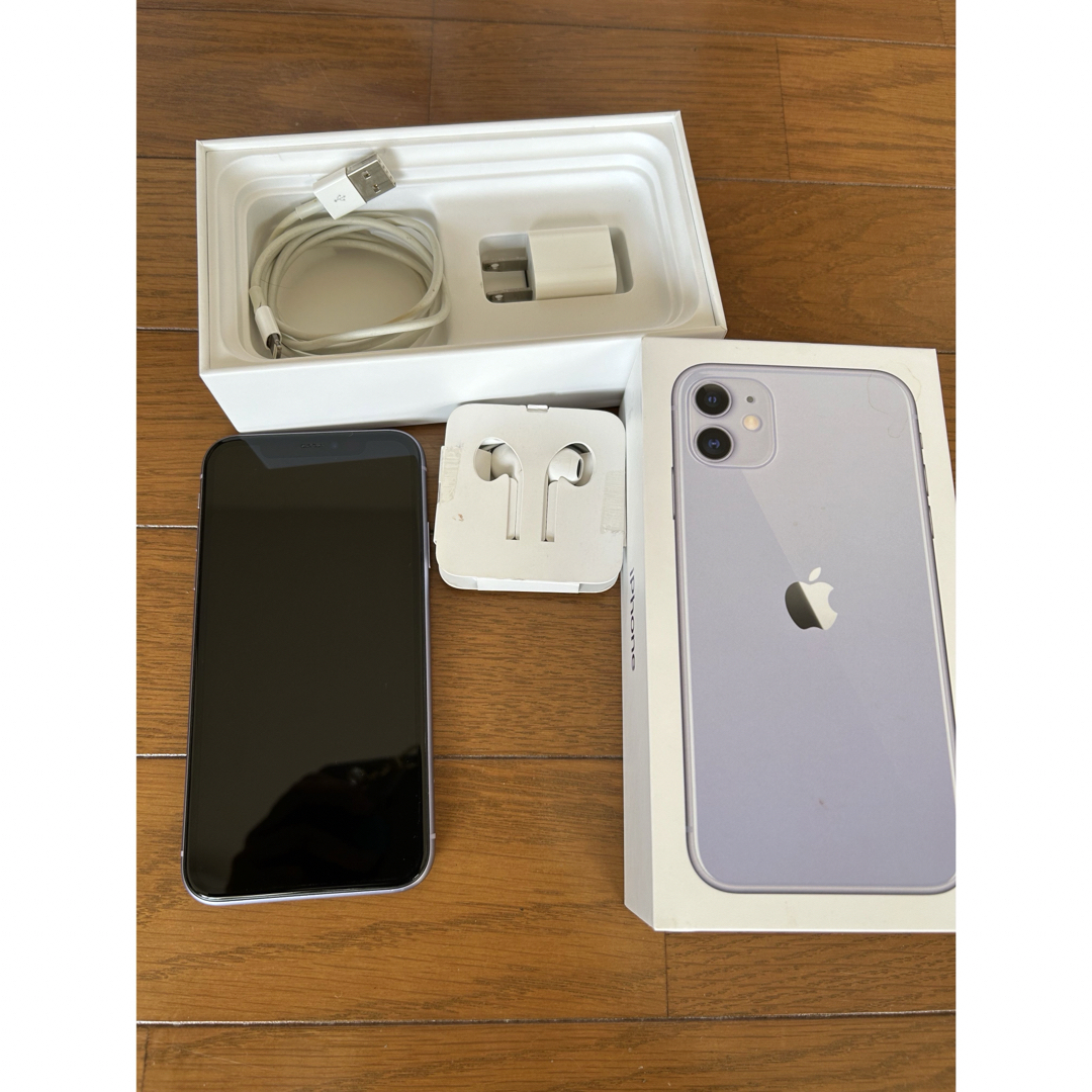 iPhone(アイフォーン)のiPhone11 パープル 64ギガ SIMフリー スマホ/家電/カメラのスマートフォン/携帯電話(スマートフォン本体)の商品写真