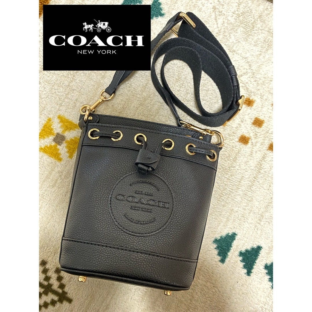 ショルダーバッグcoach  ショルダーバッグ  デンプシードローストリングバケット