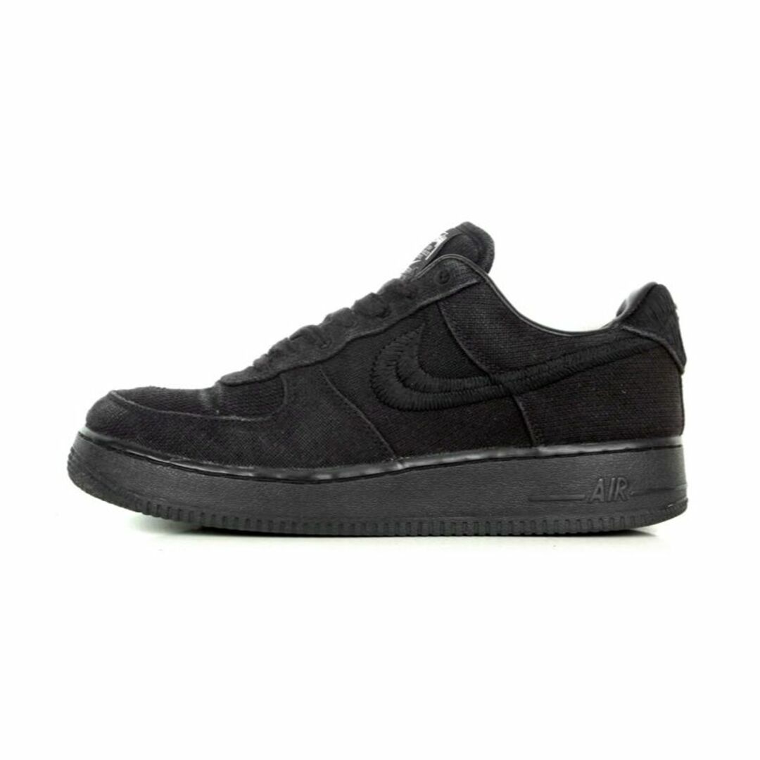 ブラックサイズナイキ NIKE × ステューシー STUSSY ■ 【 AIR FORCE 1 LOW Triple Black CZ9084 001 】 エア フォース 1 ロー トリプル ブラック スニーカー f20168